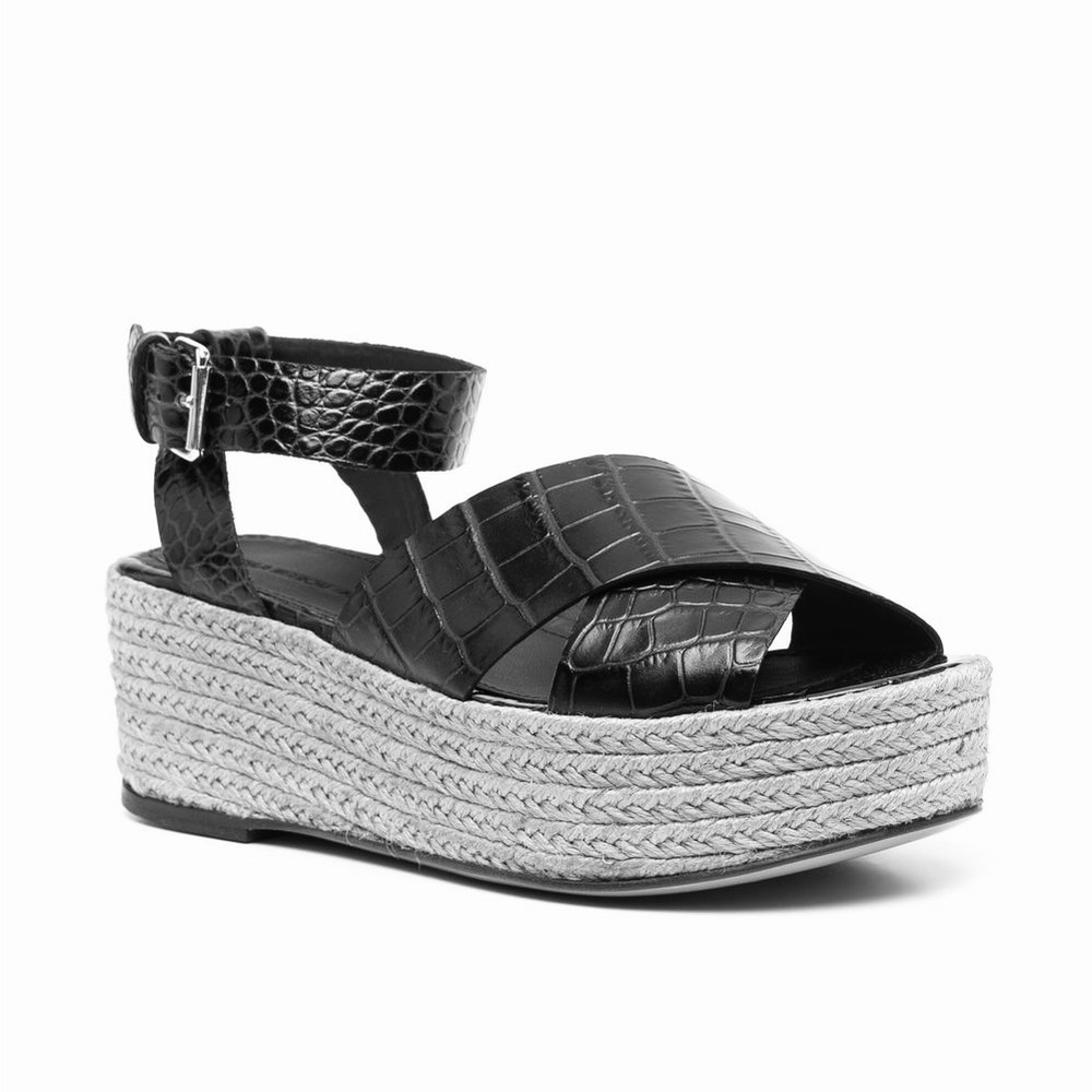TILA MARCH Paris Diani Brown Platform Sandals - Size 39 - N162-20